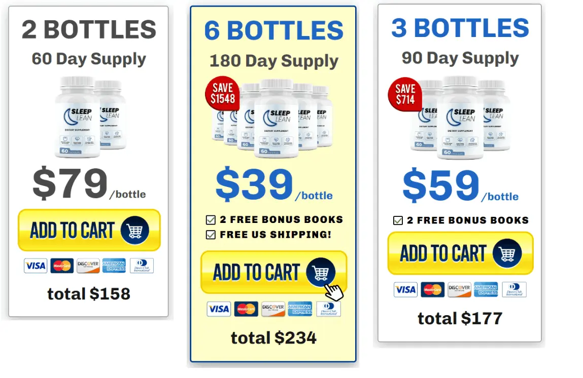 Sleep Lean Pricing